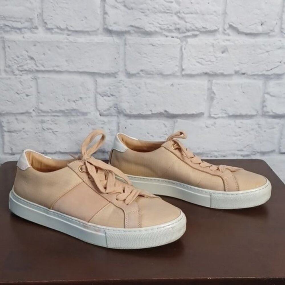 GREATS Sneakers Blush Pink Suede Mesh Italian Leather Size 7.5 Womens